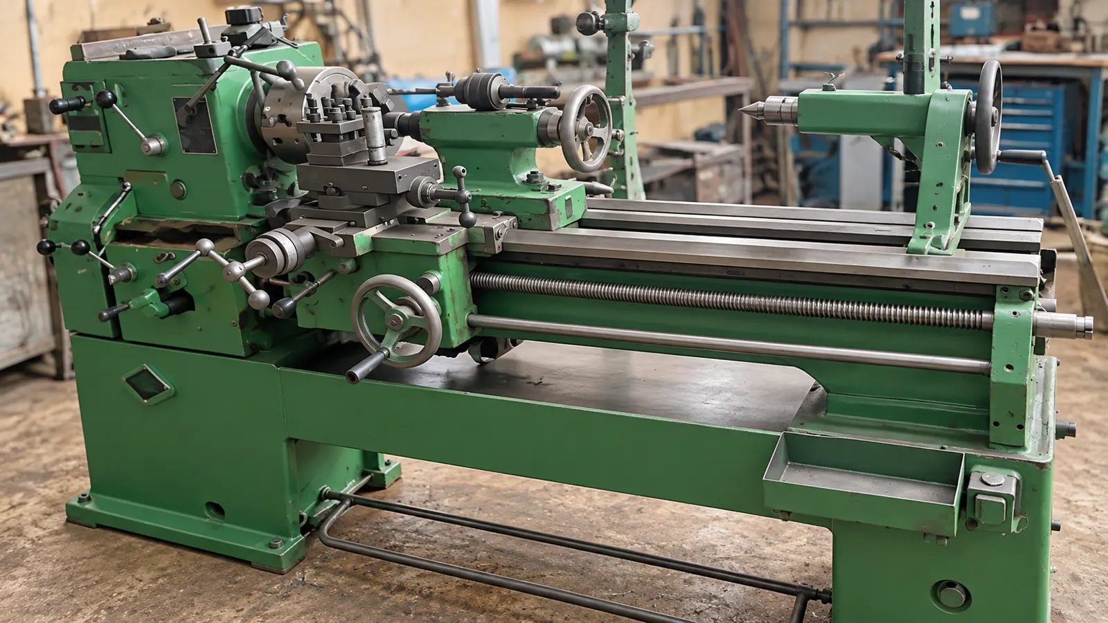 Torno paralelo del taller de maestranza de AgroFlorence
